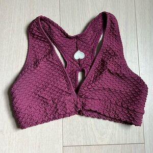Booty by Brabants Croco Mauve Sports Bra